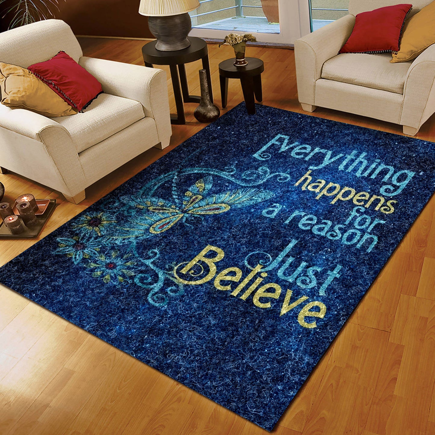 Dragonfly Blue Galaxy CLA18100020R Rug