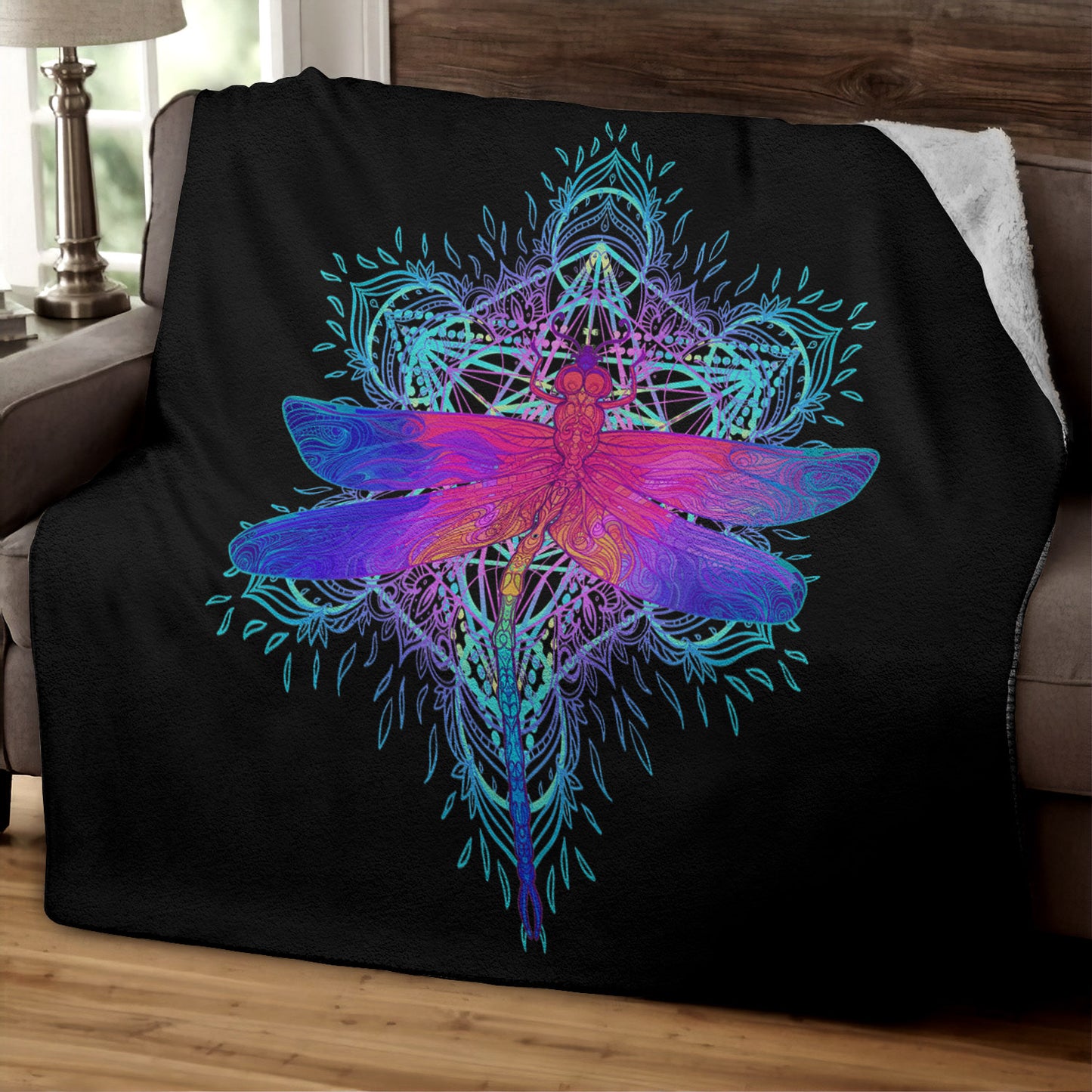 Dragonfly CLP270822 Sherpa Fleece Blanket