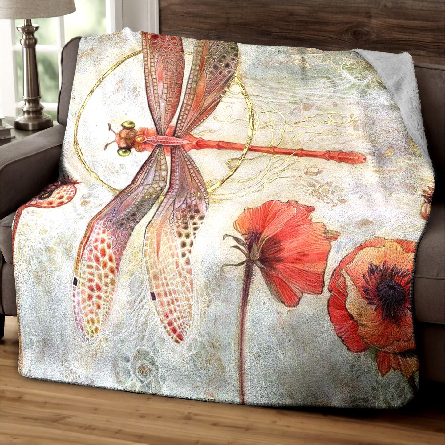 Dragonfly HM040921TT Sherpa Fleece Blanket