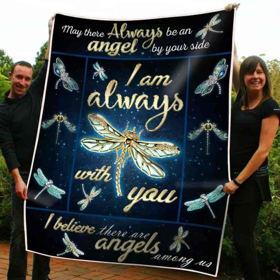 Dragonfly I Am Always With You CL05100168MDF Sherpa Fleece Blanket