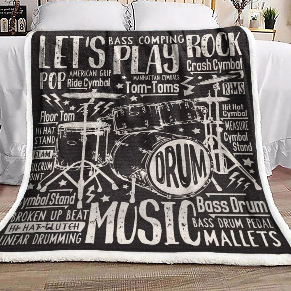 Drum DD3110088F Sherpa Fleece Blanket