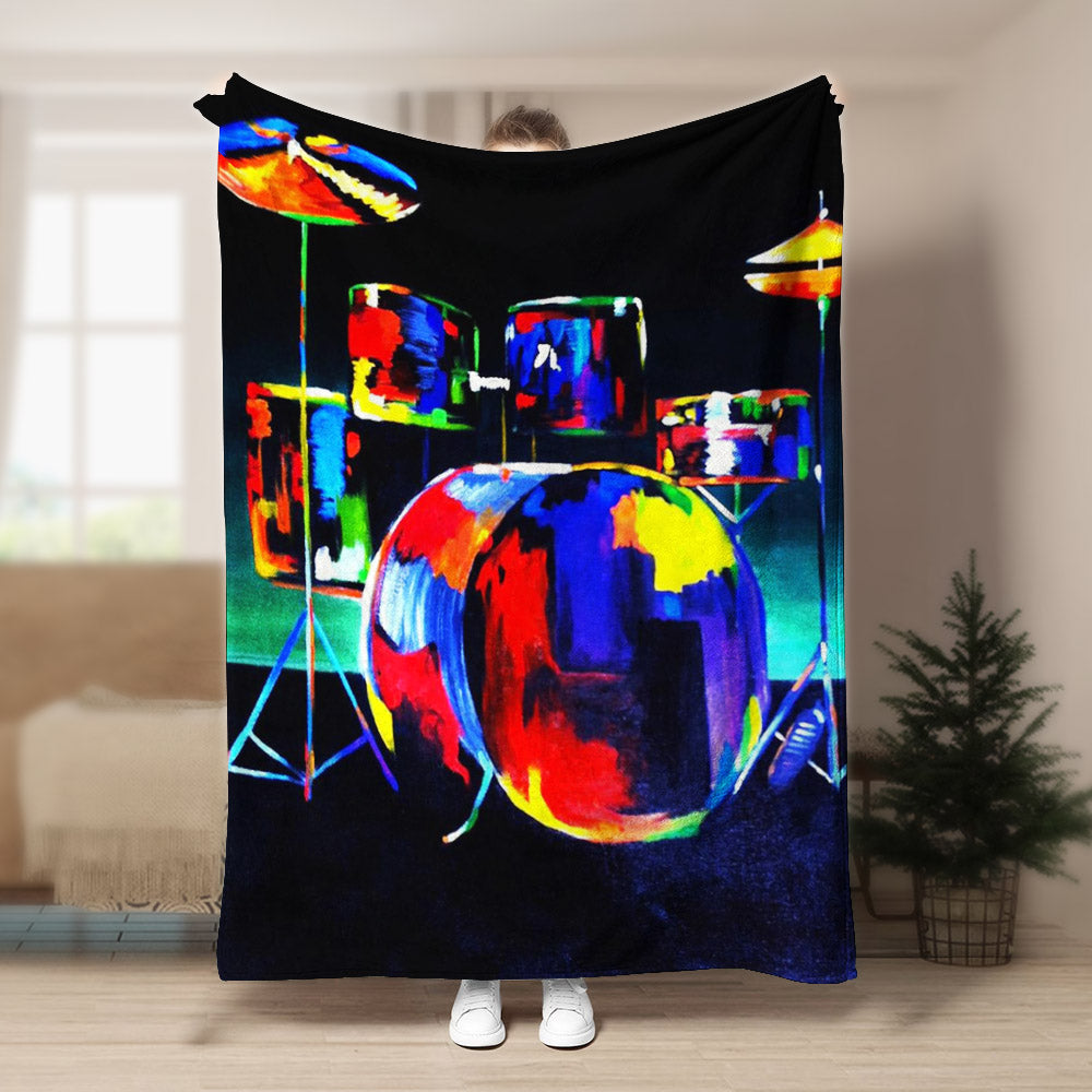 Drum HN050970F Sherpa Fleece Blanket
