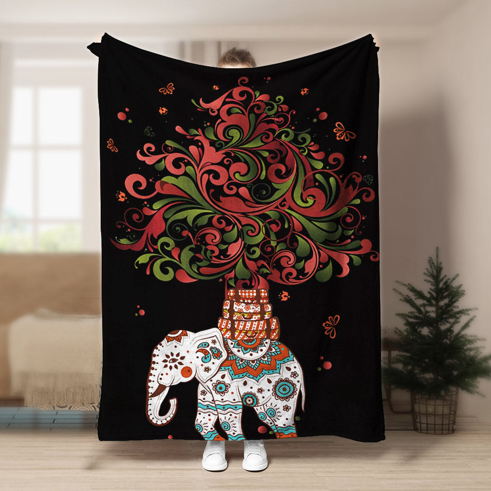 Elephant CLA140815 Sherpa Fleece Blanket