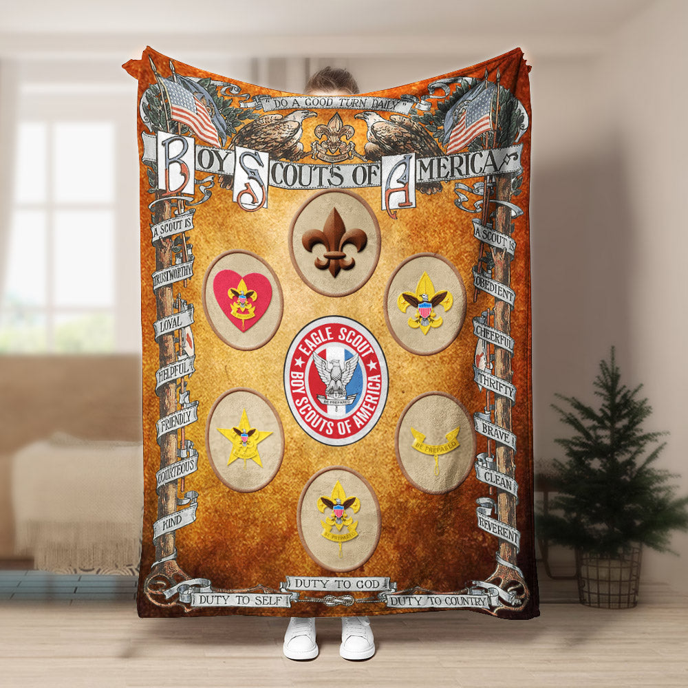 Eagle Scout TN0809077TT Sherpa Fleece Blanket