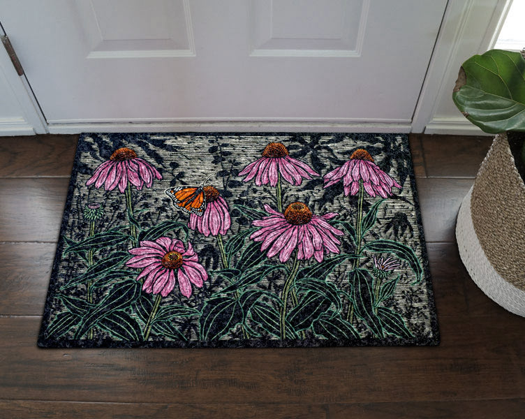 Echinacea Flower VD18100050D Non-slip Door mats