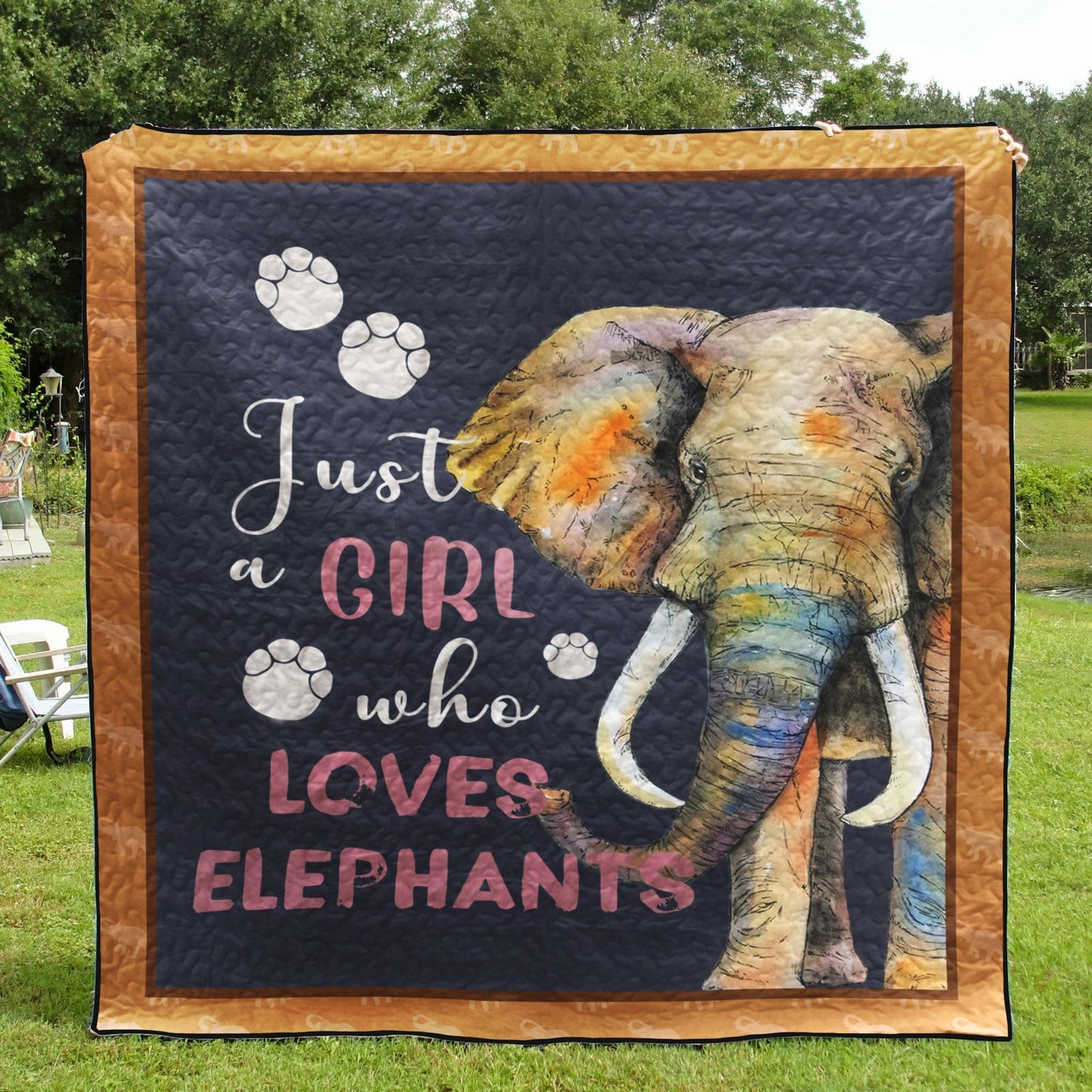 Elephant Just A Girl Who Loves Elephants CLA2911139Q Quilt Blanket