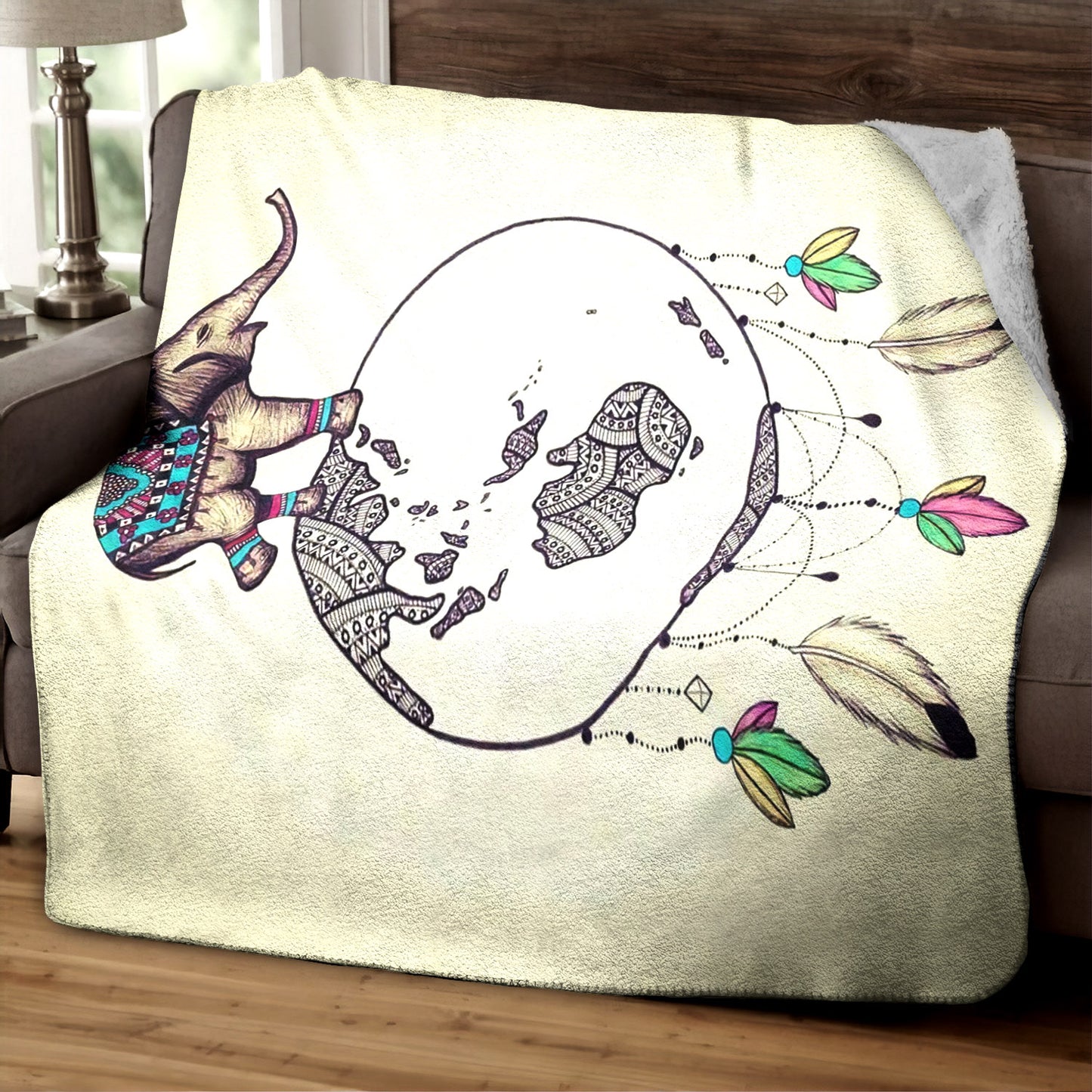 Elephant CG060939TT Sherpa Fleece Blanket