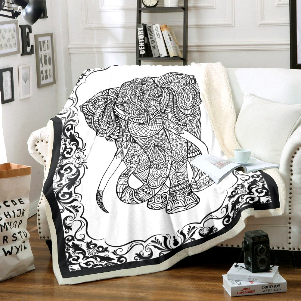 Elephant DT1810106TT Sherpa Fleece Blanket