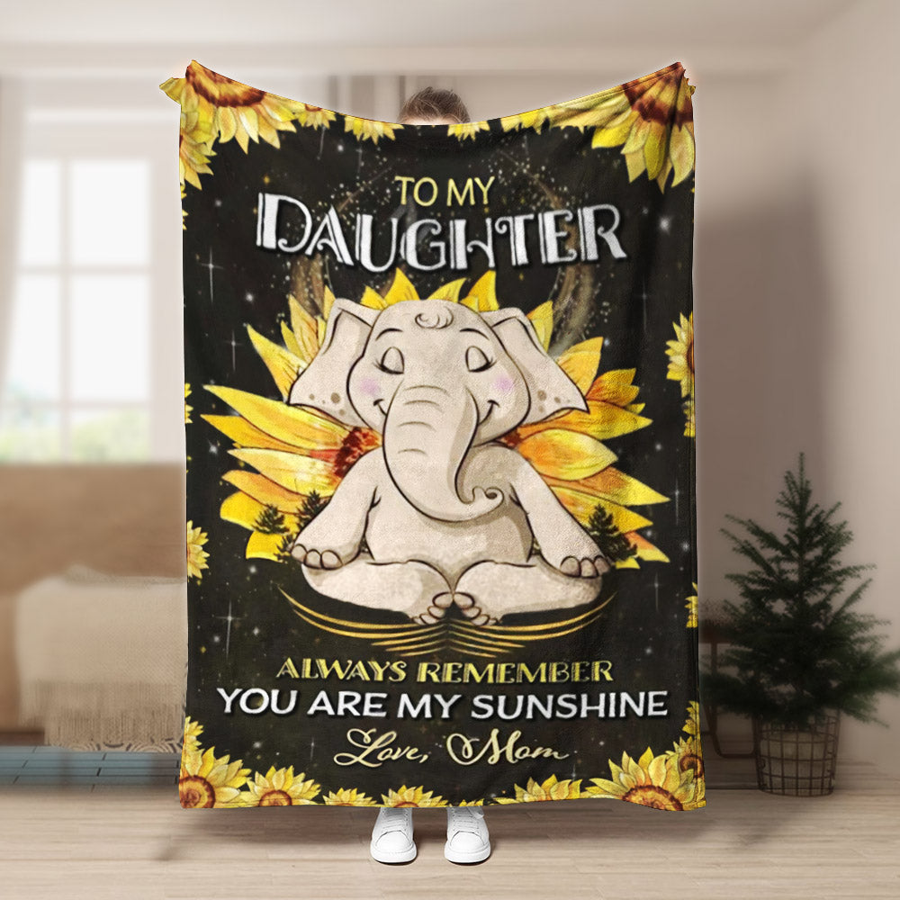 Elephant Hippie CL270830MDF Sherpa Fleece Blanket