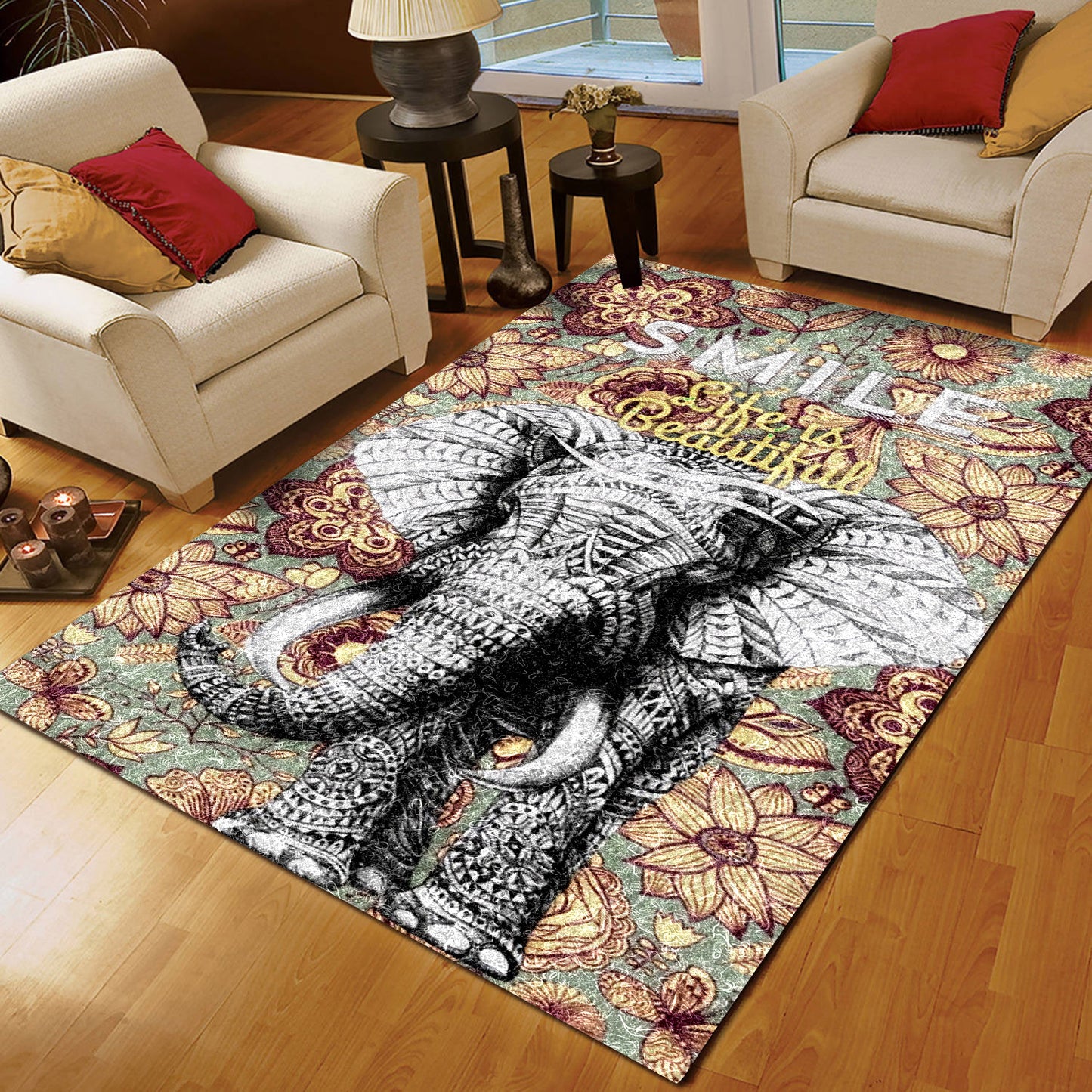 Elephant Mandala BT2907044 Rug