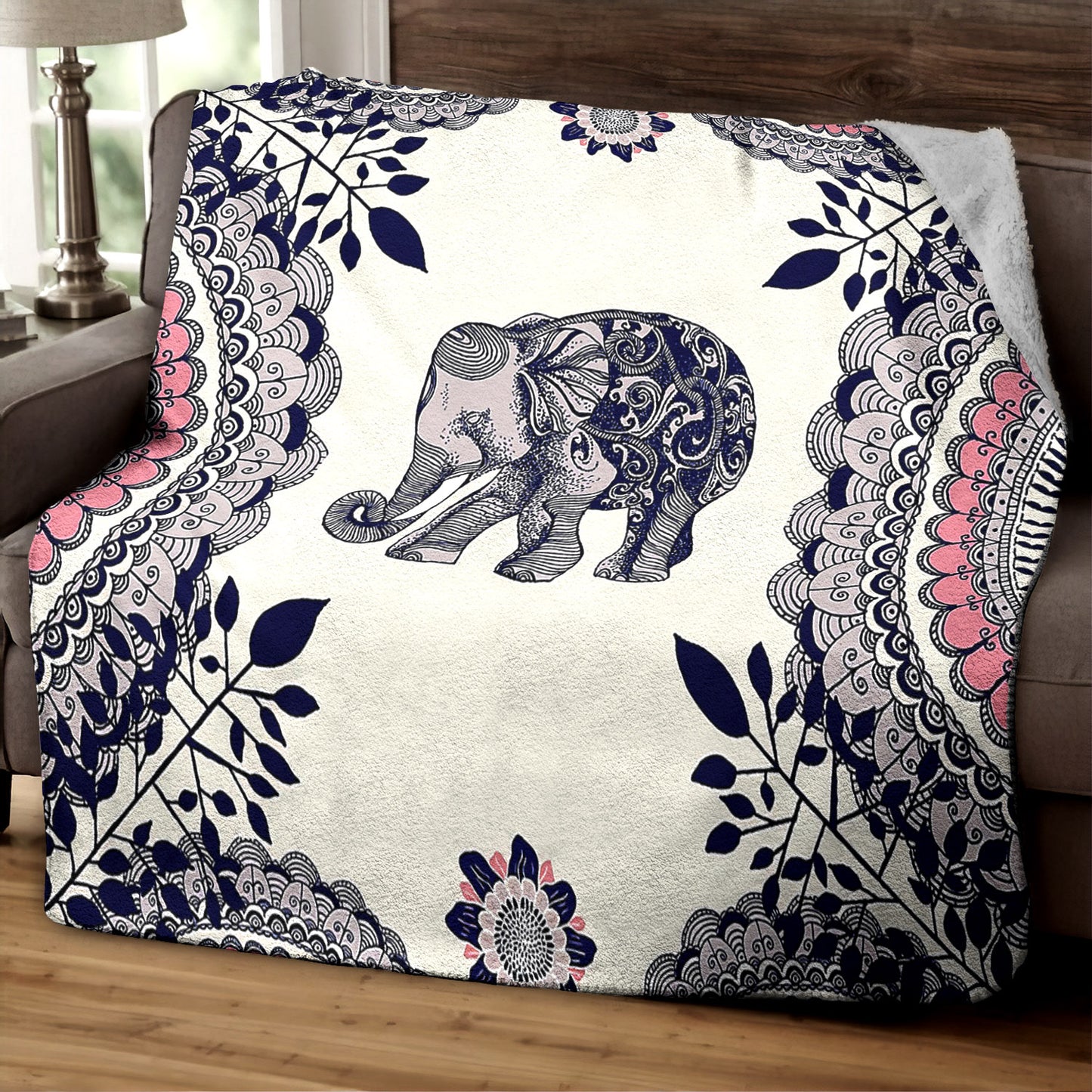 Elephants CG050930TT Sherpa Fleece Blanket