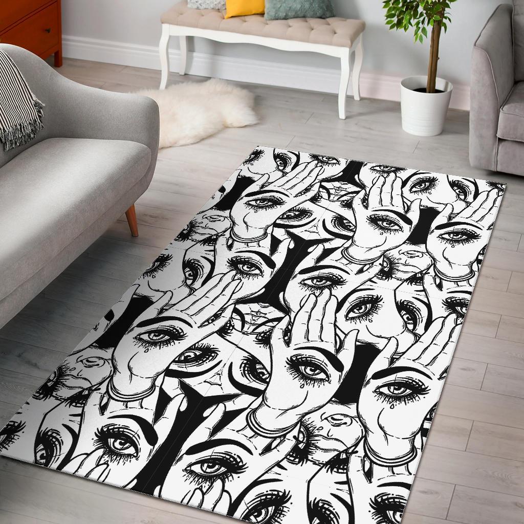 Evil Eye Hamsa Hand CL12100517MDR Rug