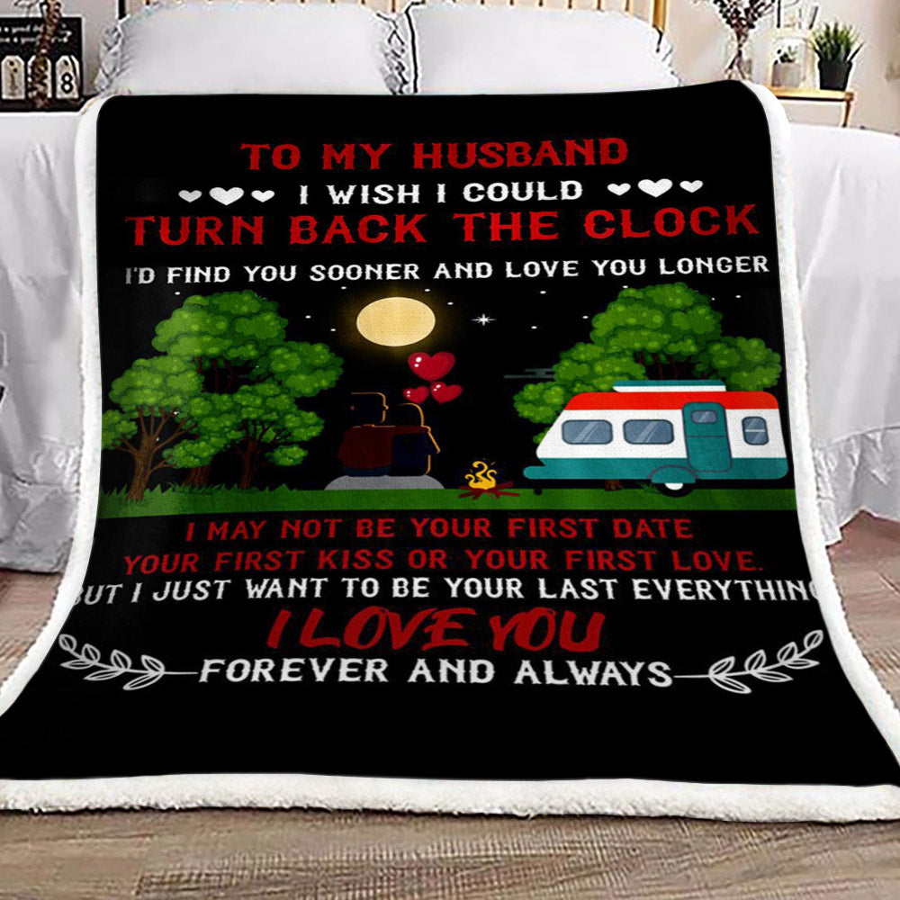 Family Camping Tree Of Life To My Husband CL16110197MDF Sherpa Fleece Blanket