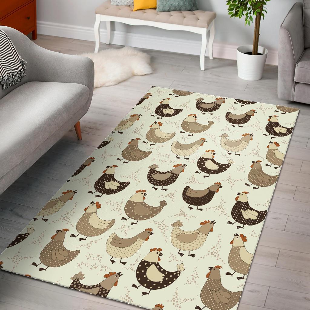 Farm Chicken Hen CL12101033MDR Rug