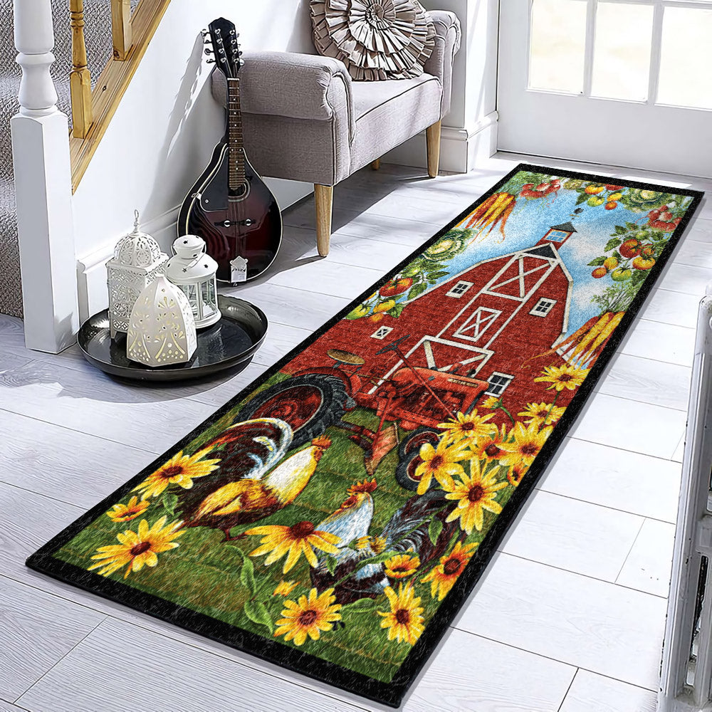 Farm Rooster HN1610062RU Runner Rug