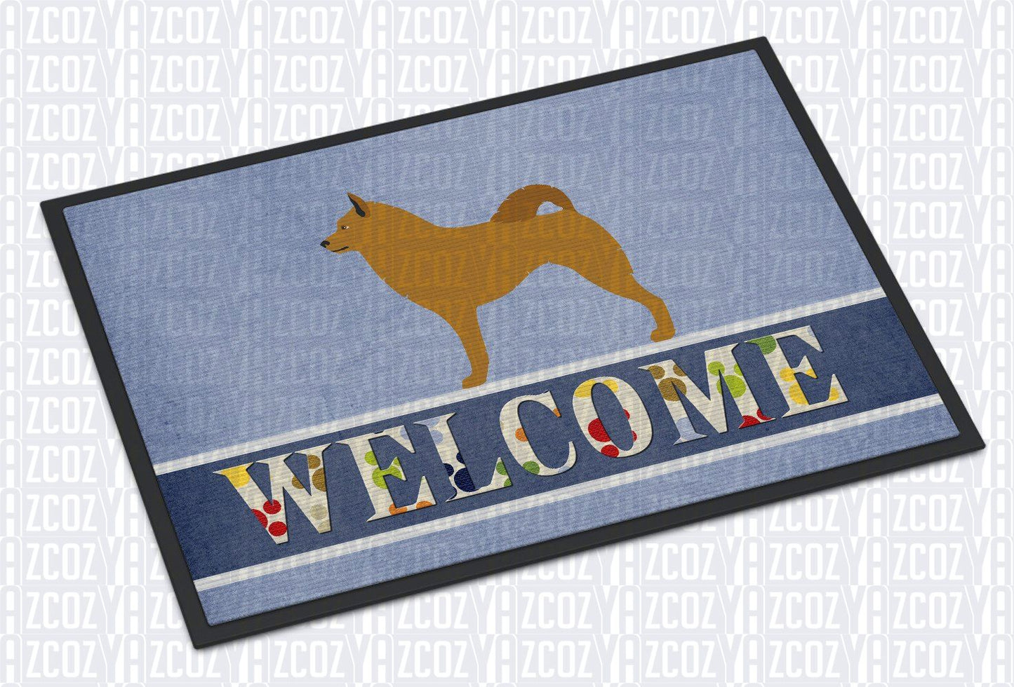 Finnish Spitz Welcome CL21110114MDD Non-slip Door mats