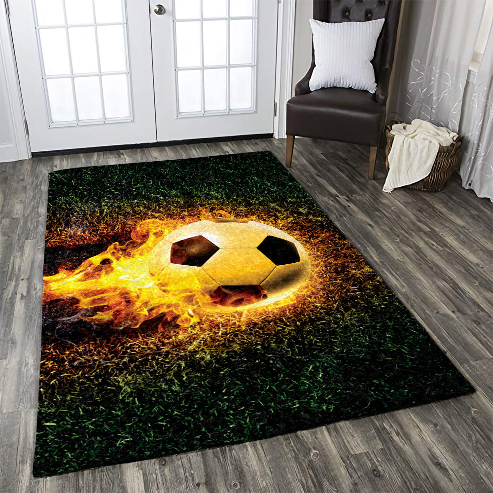 Fire Soccer Ball DN1911082R Rug