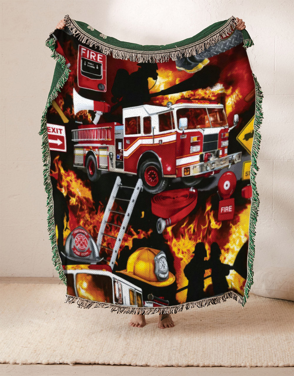 Firefighter ML1710062S Throw Blankets For Sofa