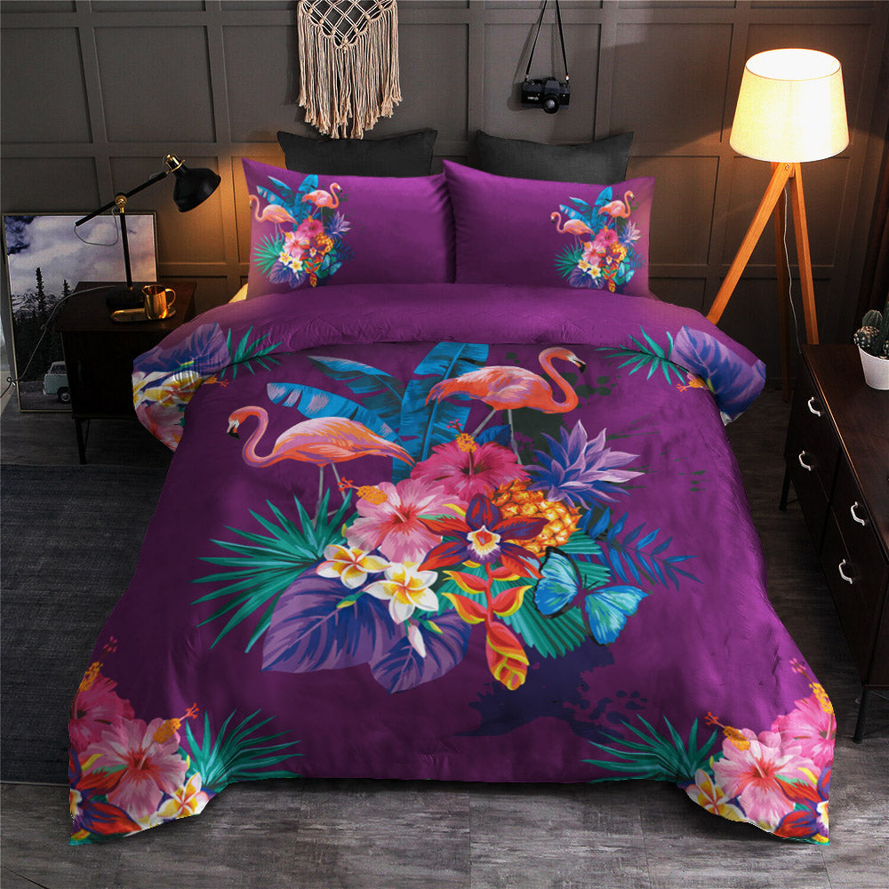 Flamingo Purple Jungle CLA19100655B Bedding Sets