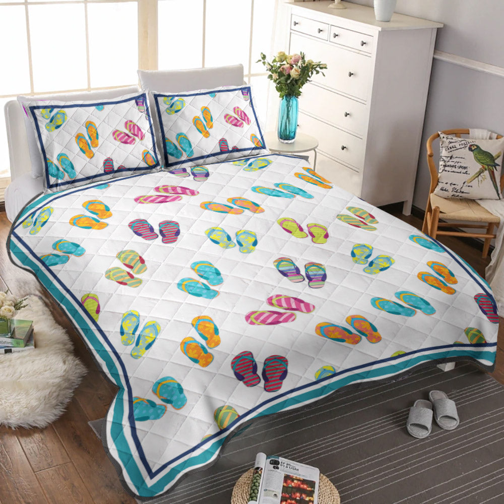 Flip Flop CLA3009266B Quilt Bedding Set