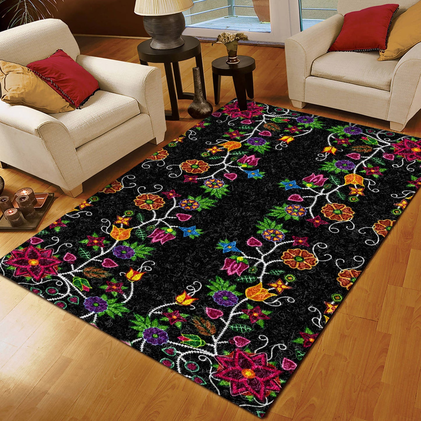Floral Beadwork QN220833M Rug