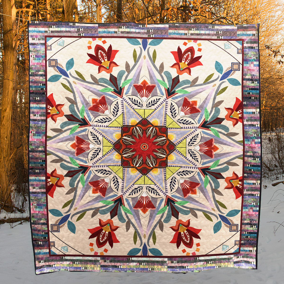 Flower Blanket CL06120184MDQ Quilt Blanket