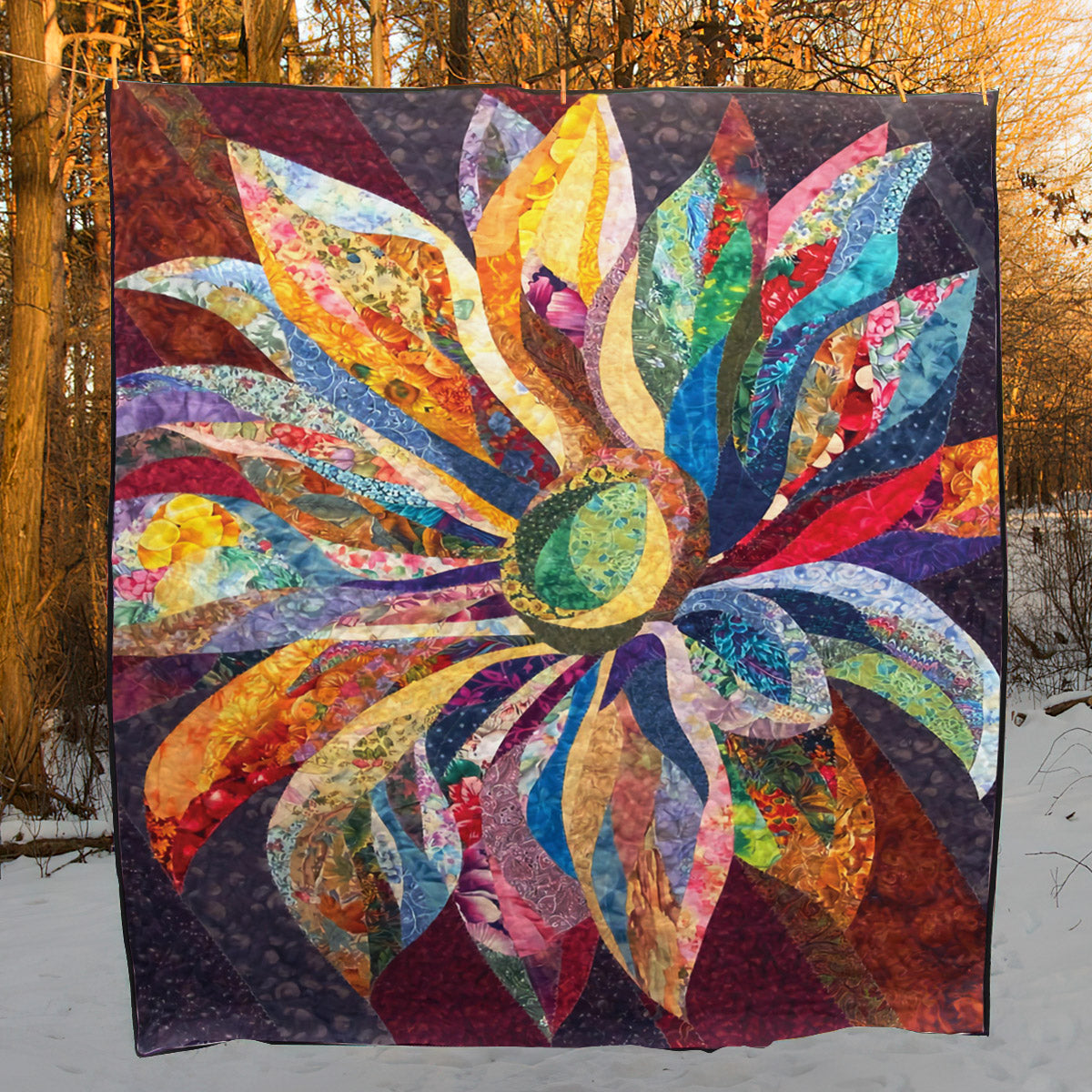 Flower CLA05121253Q Quilt Blanket