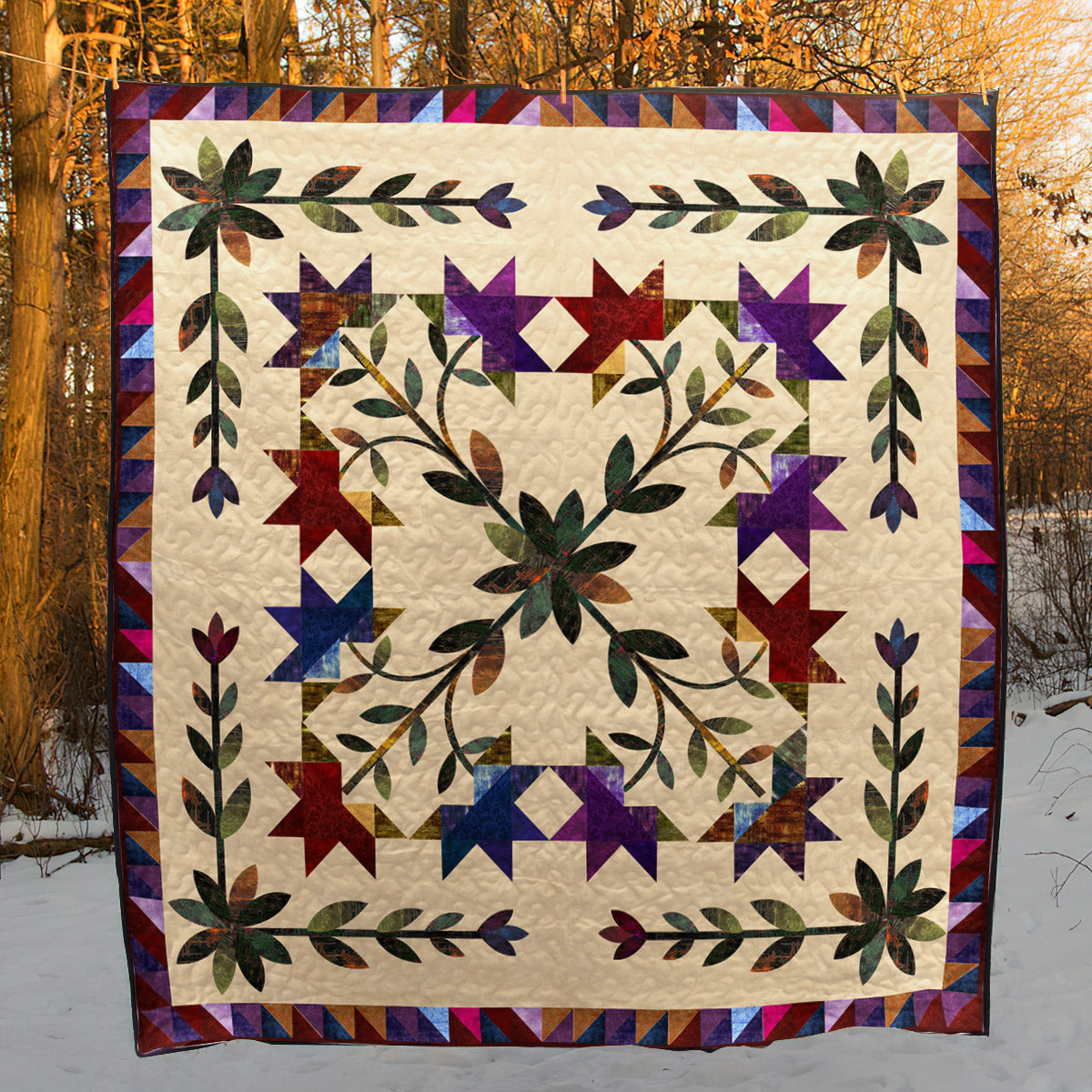 Flower CLA1510154Q Quilt Blanket