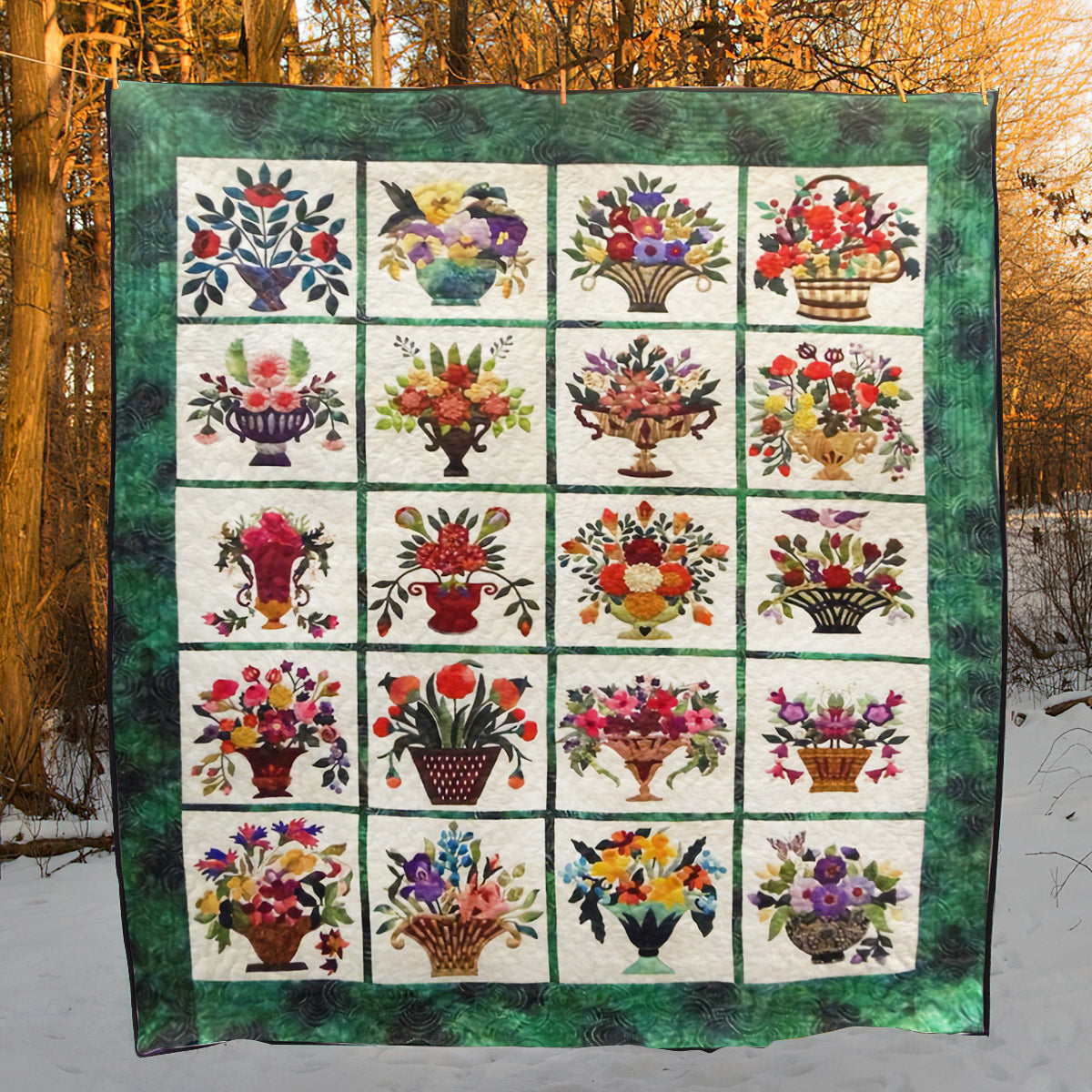 Flower CLA170632 Quilt Blanket