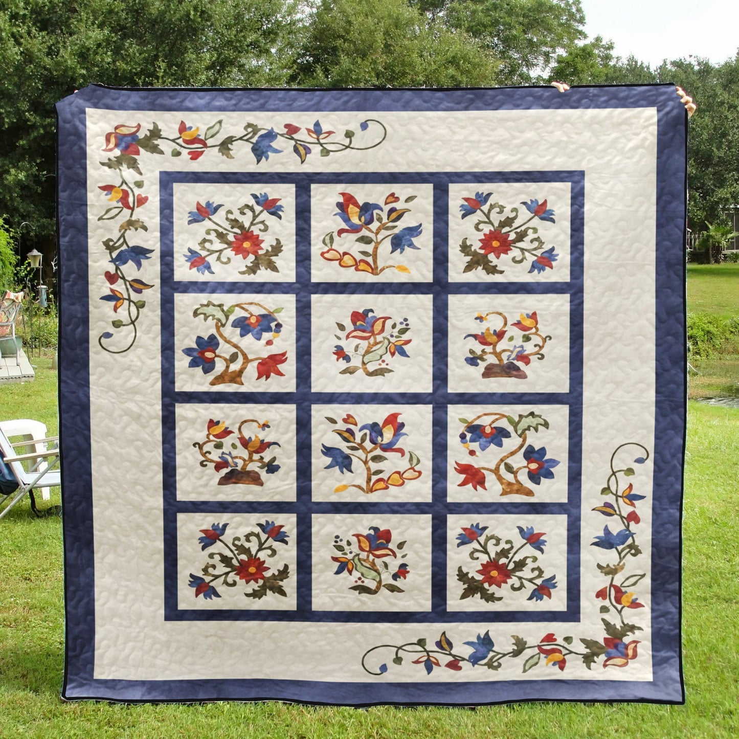 Flower CLA1710196Q Quilt Blanket