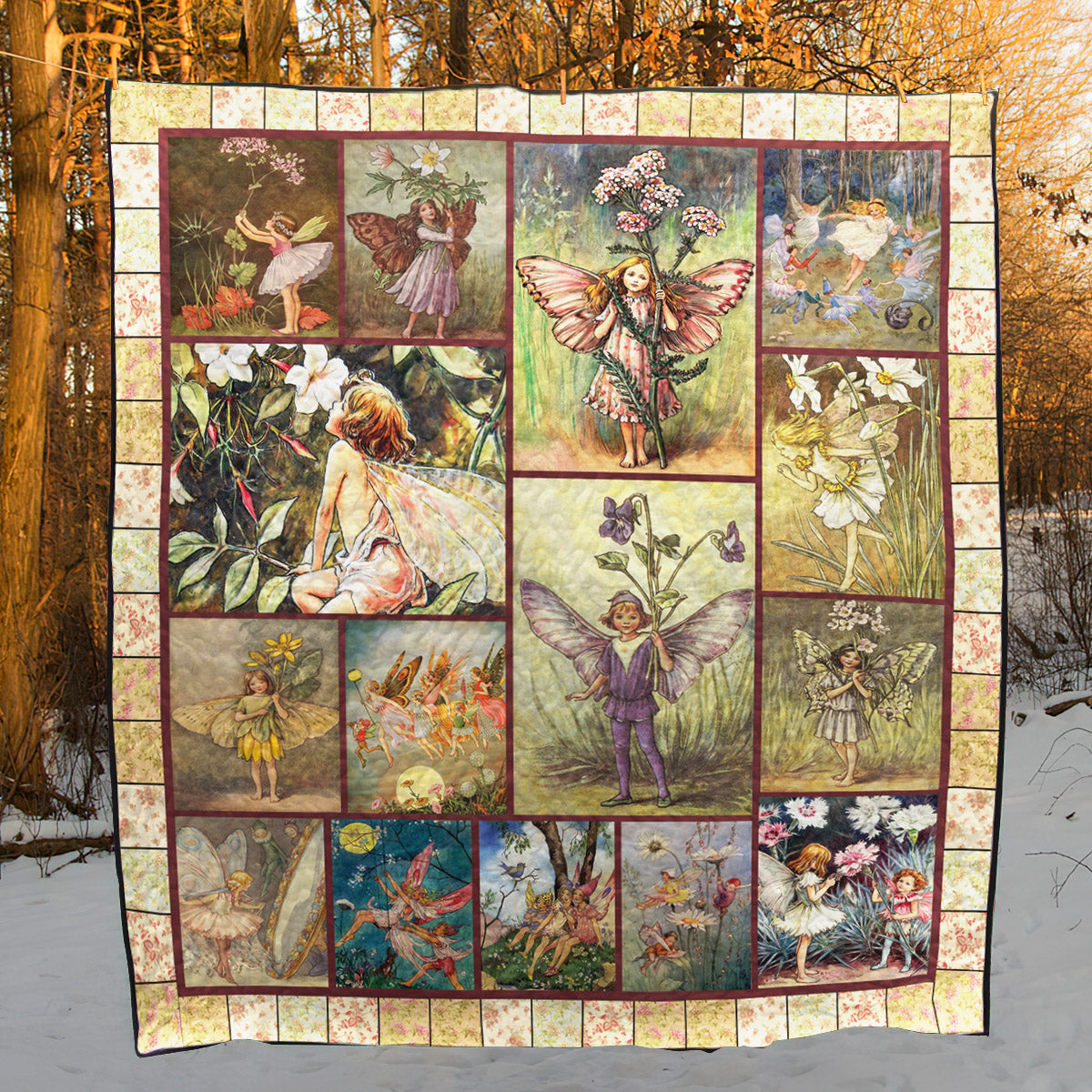 Flower Fairies CLH0212092Q Quilt Blanket