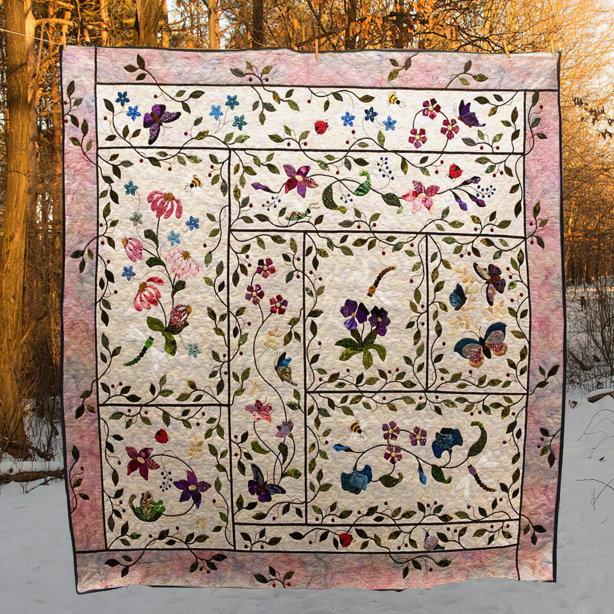 Flower Garden CLA1710252Q Quilt Blanket