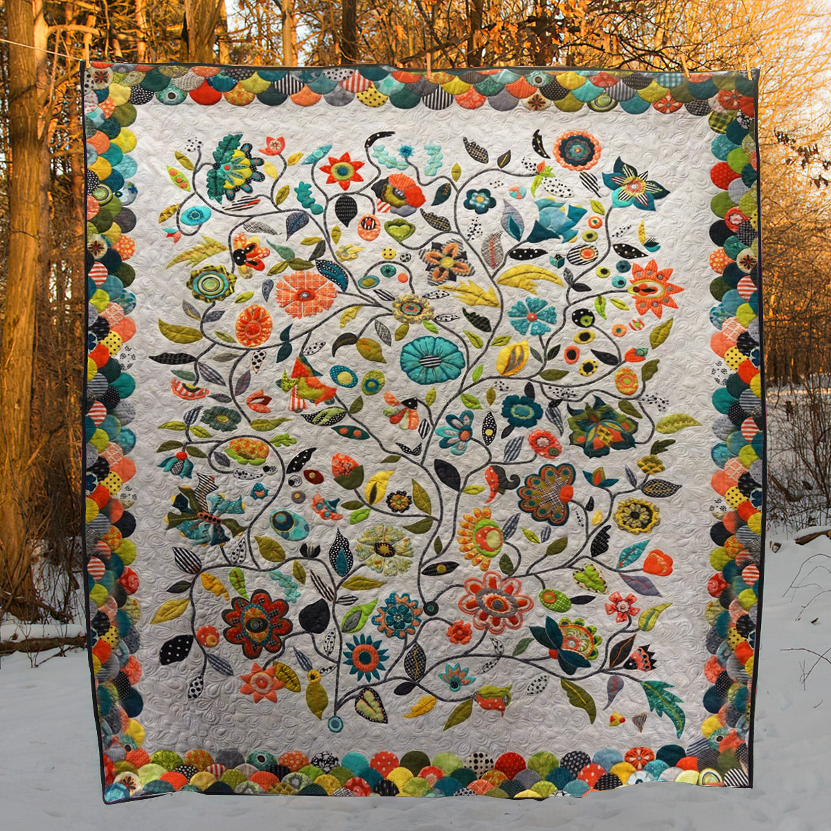 Flower Garden CLA1710242Q Quilt Blanket