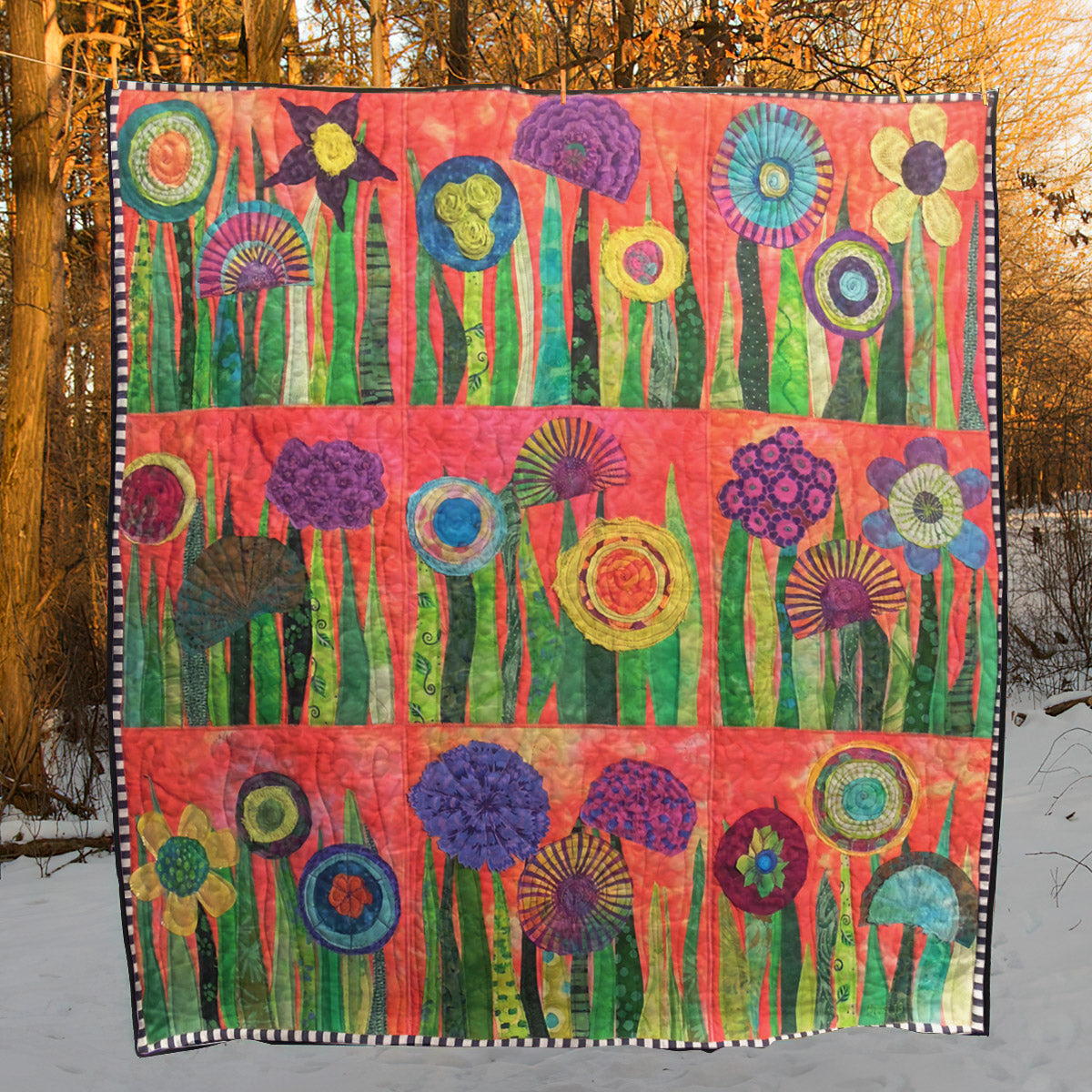 Flower Garden CLA2910274Q Quilt Blanket