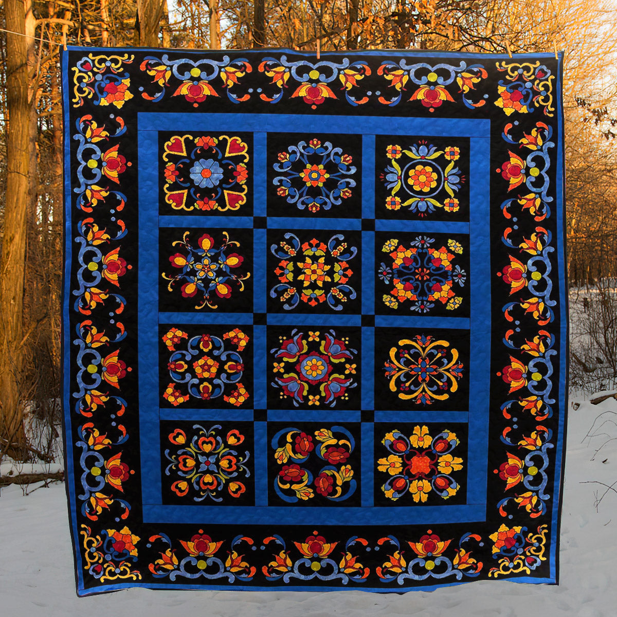 Flowers CLA1710301Q Quilt Blanket