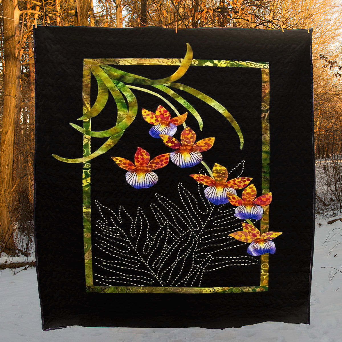 Flowers CLA1710326Q Quilt Blanket