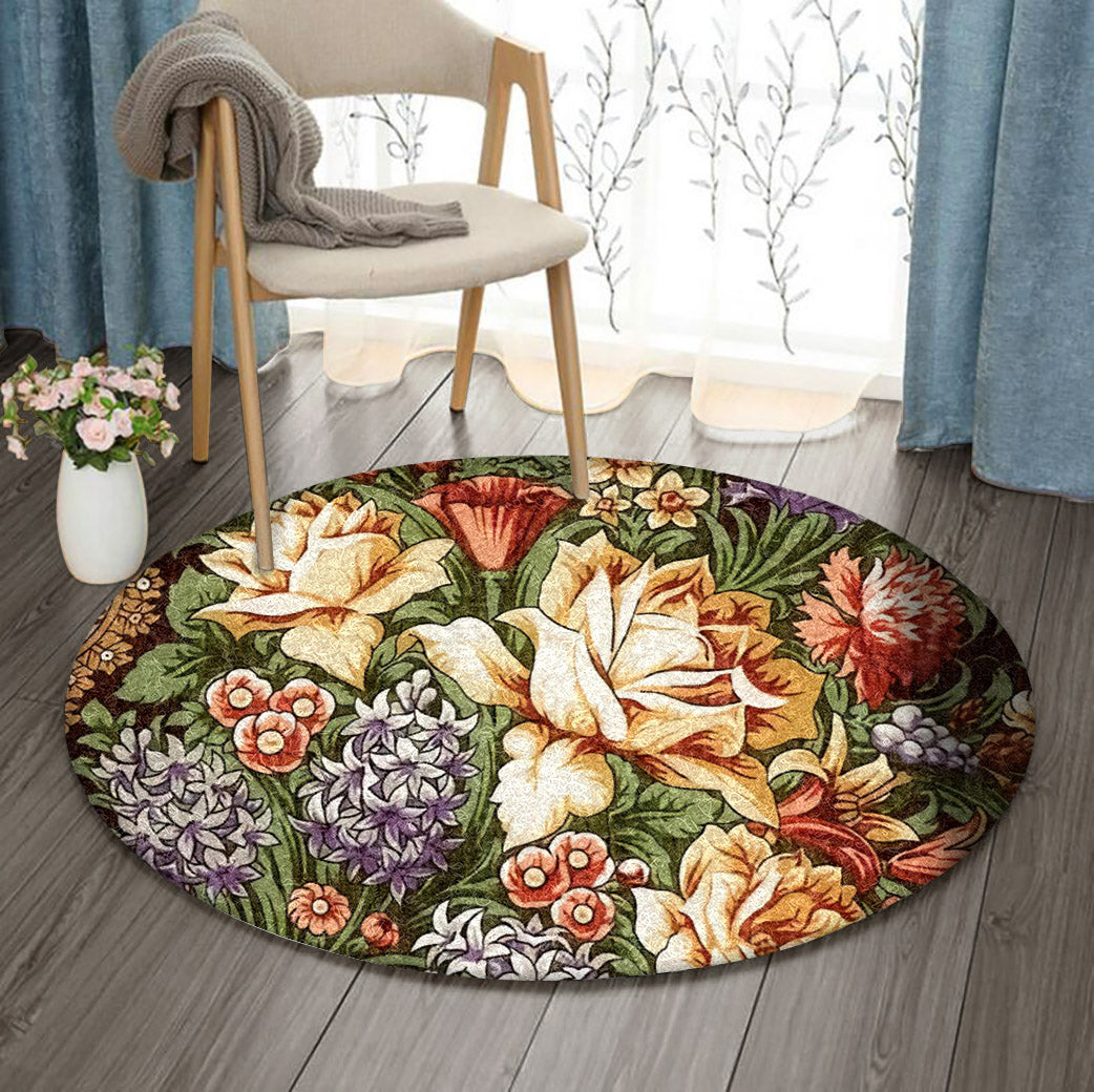 Flowers VD1610124RR Round Area Rug