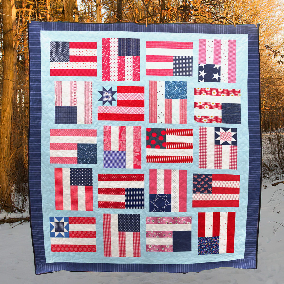 Flying Flags Quilt Blanket JP071201