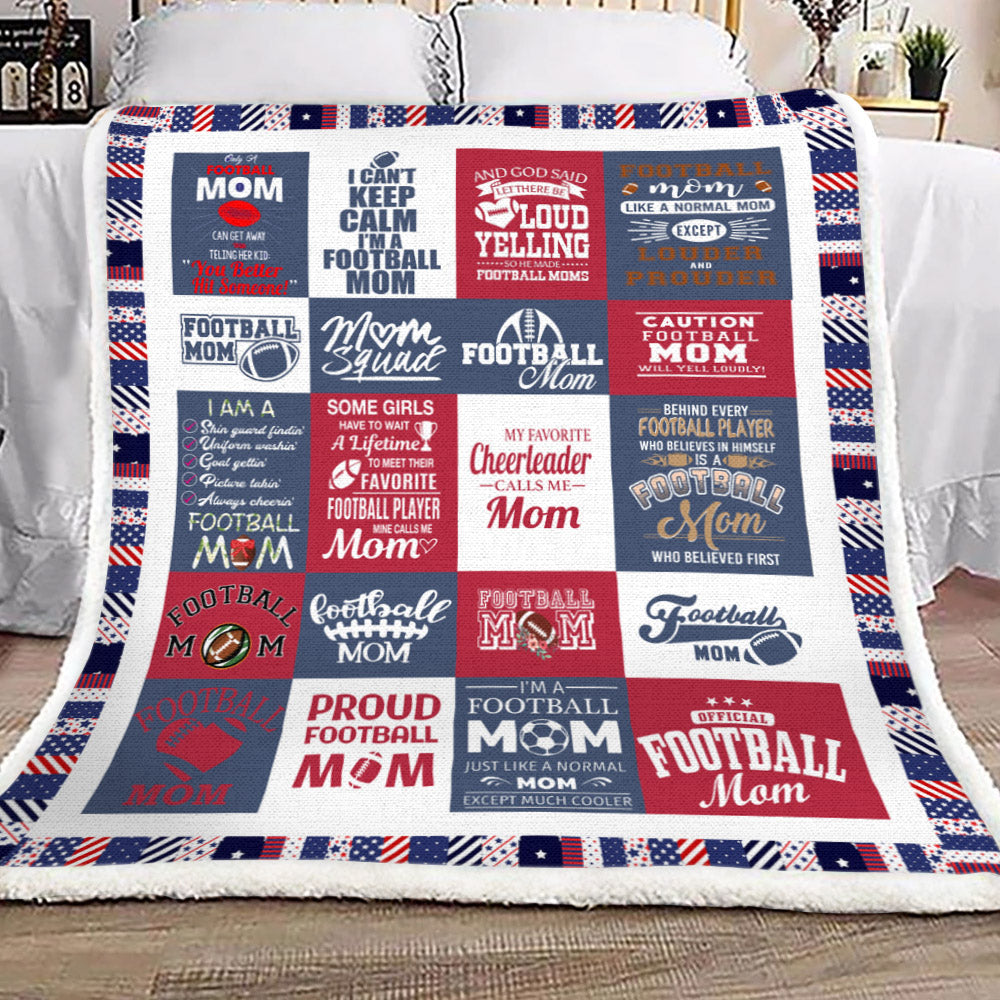 Football YH25100495F Sherpa Fleece Blanket