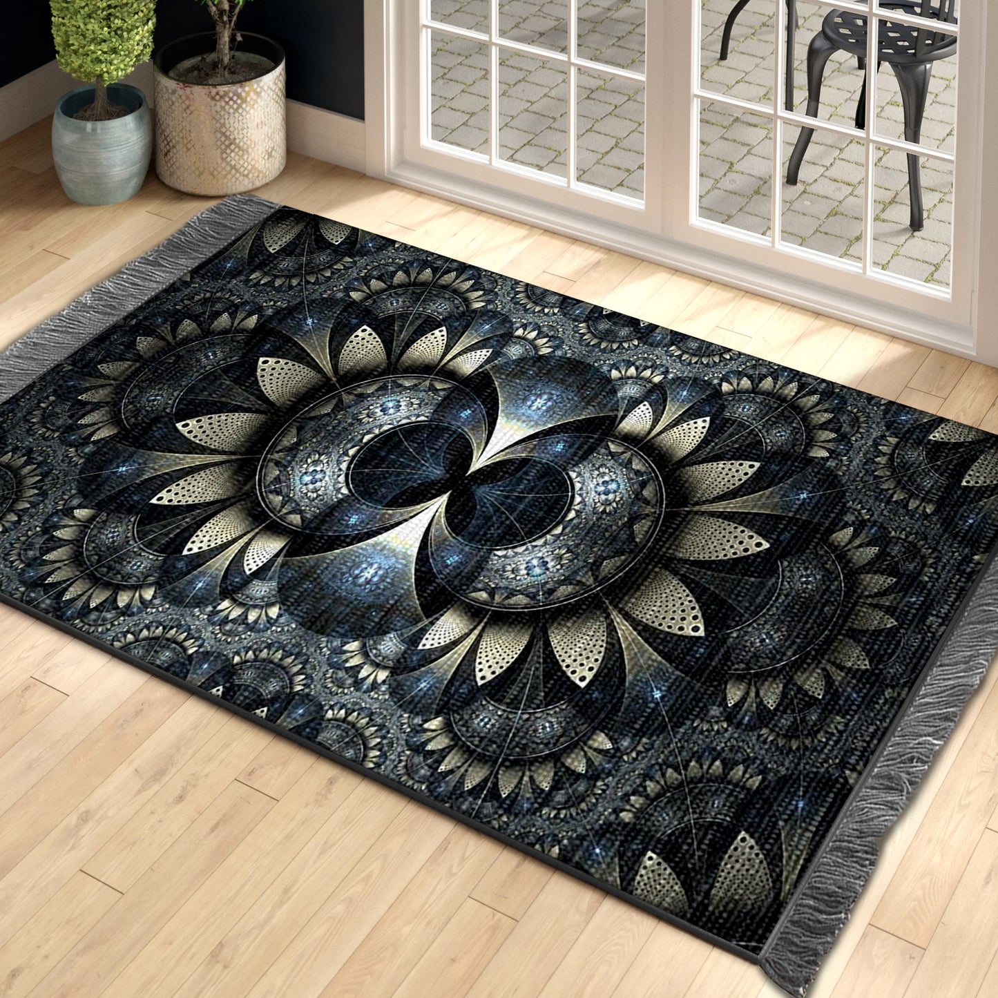 Fractal HN280838O Decorative Floor-cloth