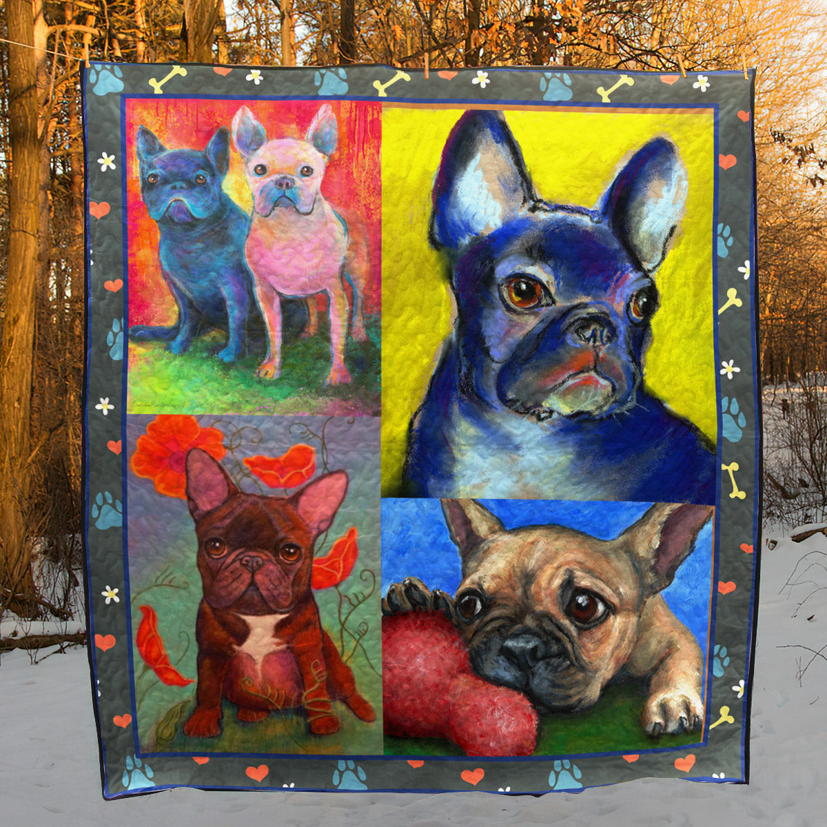 French Bulldog Dog TD2709401 Quilt Blanket