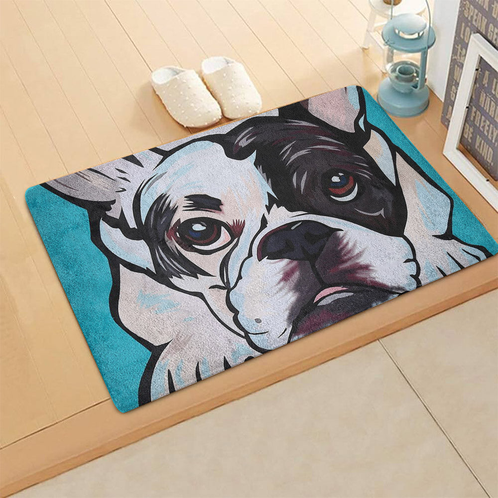 French Bulldog CL270832MDD Non-slip Door mats
