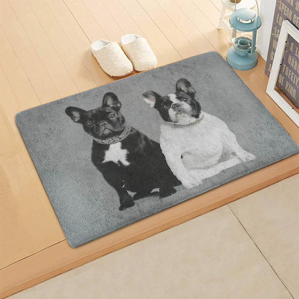 French Bulldog HN290717 Non-slip Door mats
