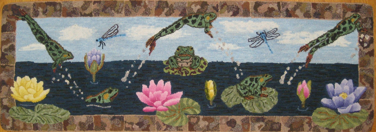 Frog And Lotus Dragonfly CLA0910052RU Runner Rug