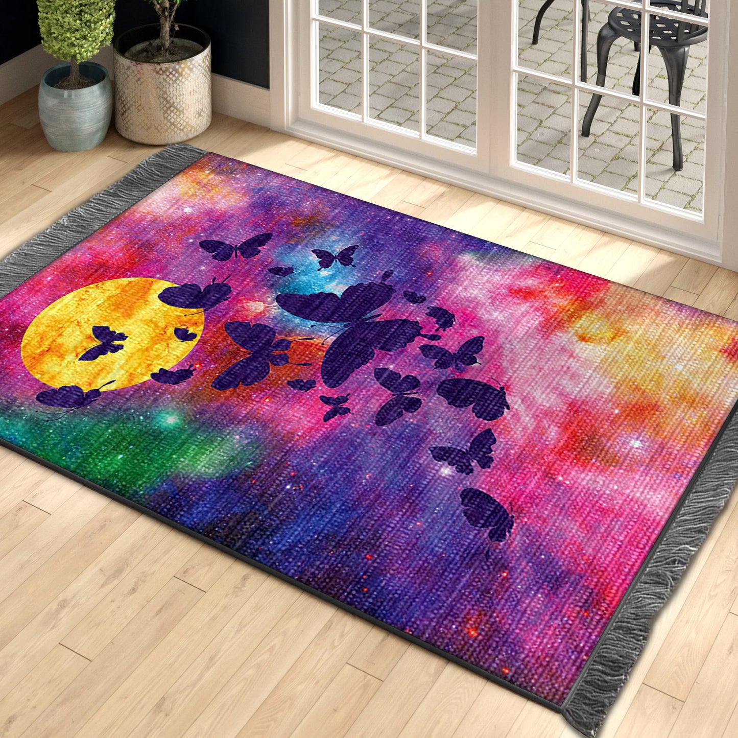Galaxy Butterfly HT0110055F Decorative Floor-cloth