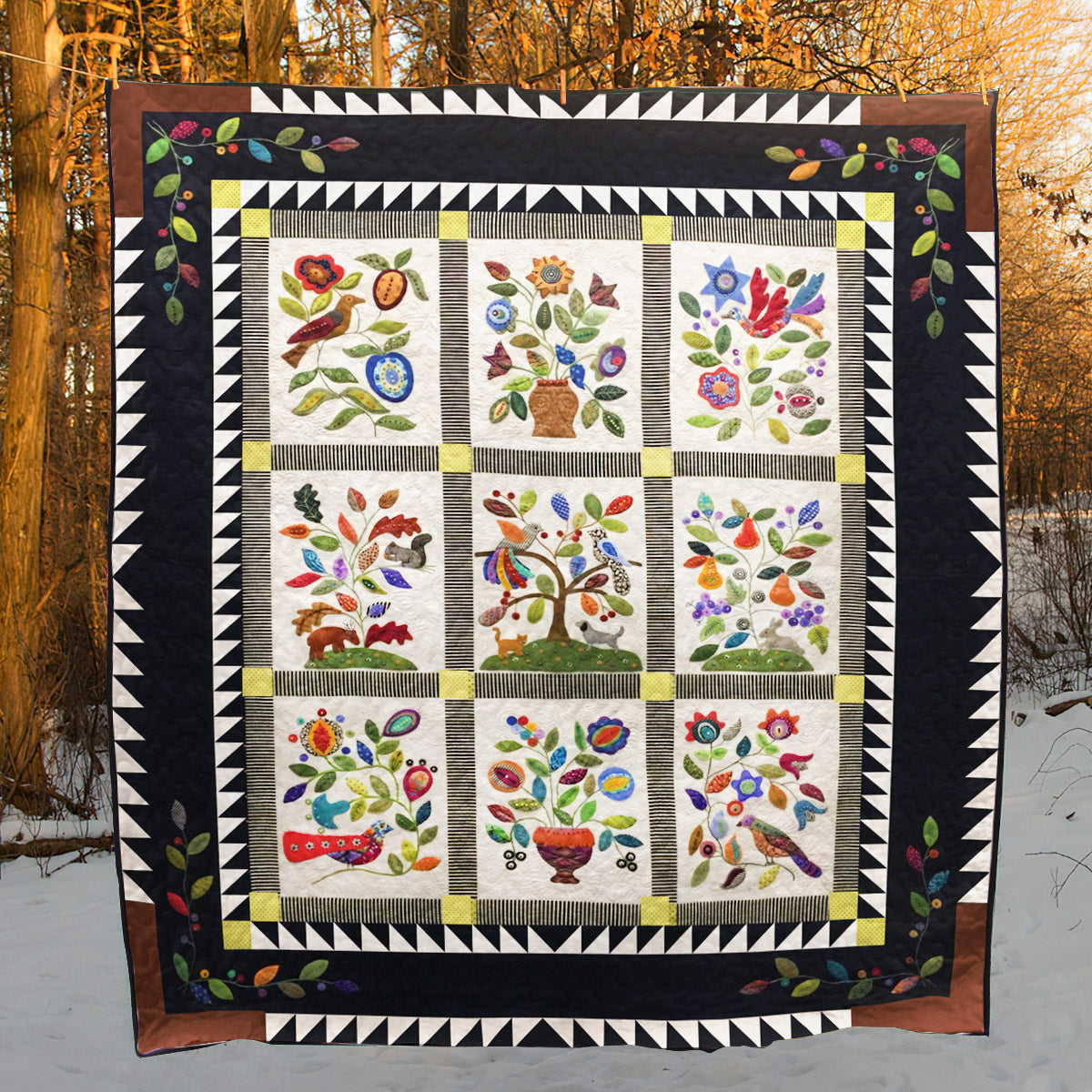 Garden CLA0910312Q Quilt Blanket