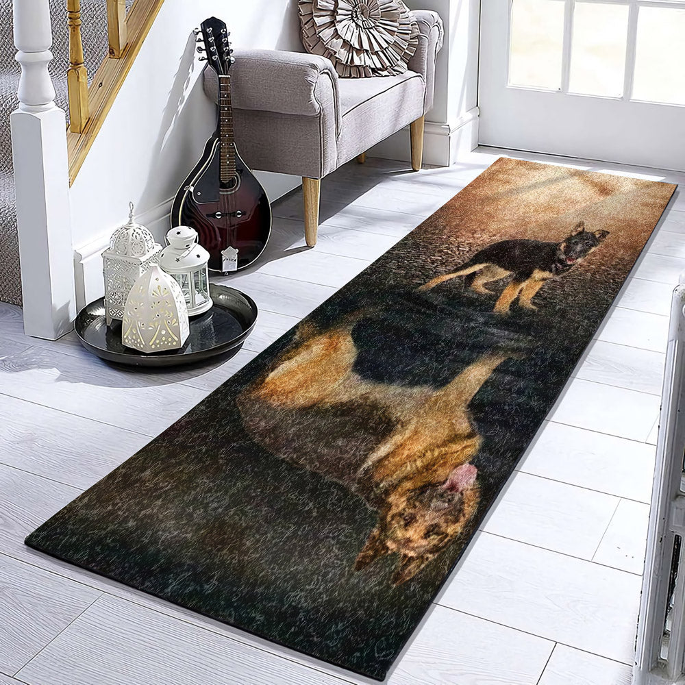 German Shepherd HN1410072RU Runner Rug