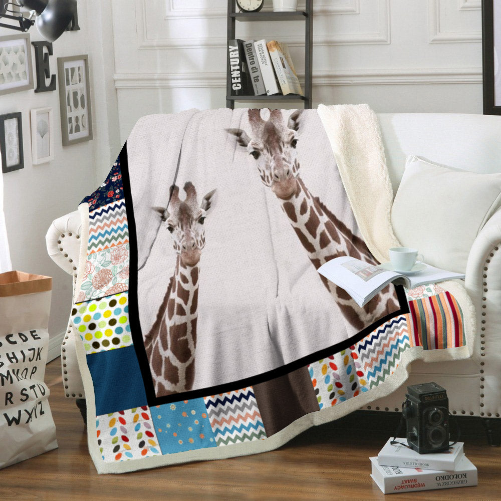 Giraffe CL02110665MDF Sherpa Fleece Blanket