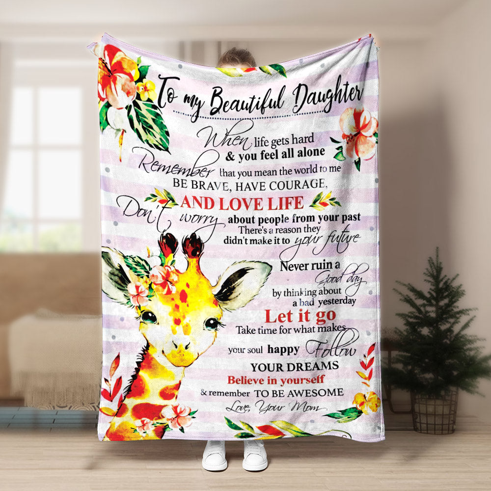 Giraffe CL260842MDF Sherpa Fleece Blanket