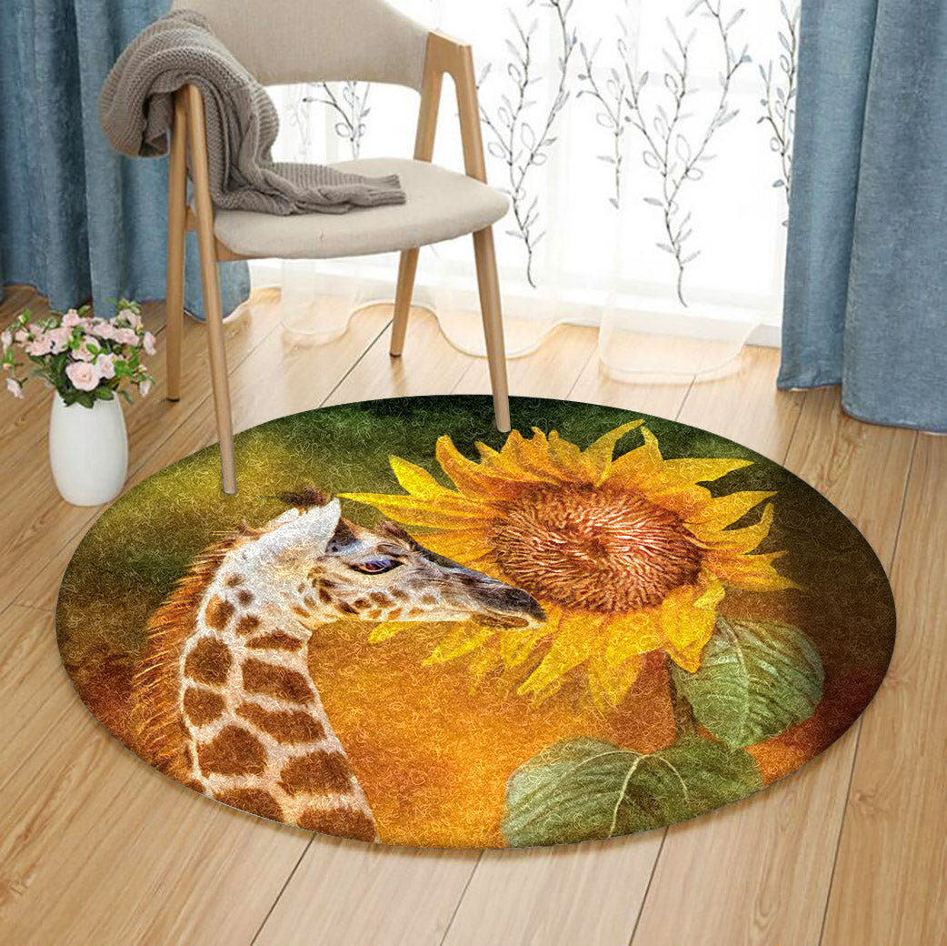 Giraffe HT051031TM Round Area Rug